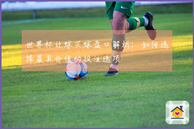 世界杯让球买球盘口解析：如何选择最具价值的投注选项